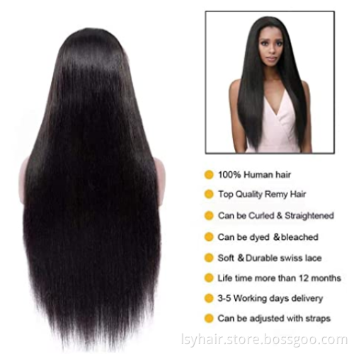 Lsy  Pre pluck hd lace wig human hair wigs,human hair lace front wigs for black women,brazilian hair hd lace frontal wig vendors